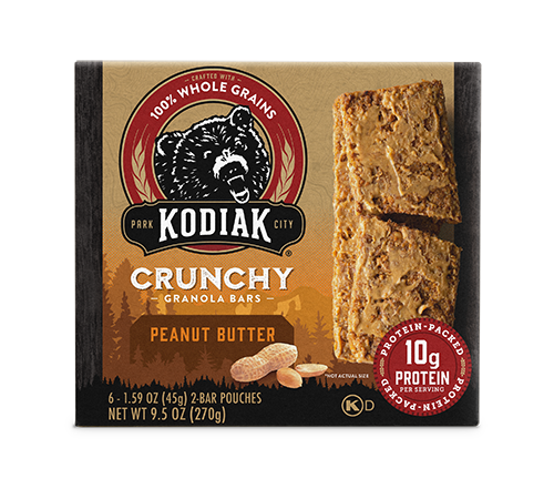 Kodiak Cakes Peanut Butter Crunchy Granola Bars 6 ct