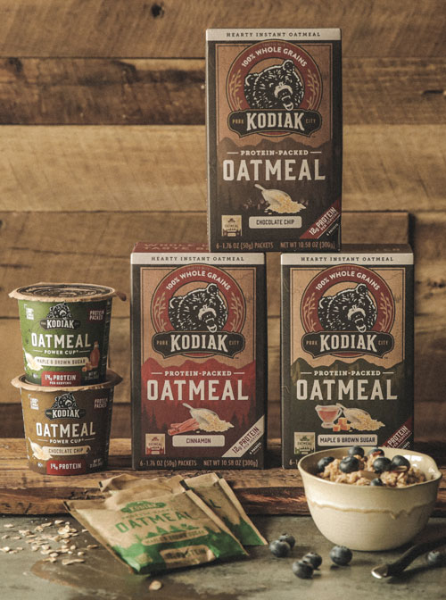 food service products - Kodiak Cakes oatmeal make a convinient snack for vending